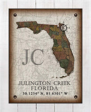 Load image into Gallery viewer, Julington Creek Florida Vintage Design On 100% Natural Linen
