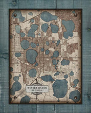 Load image into Gallery viewer, Winterhaven Map On 100% Natural Linen

