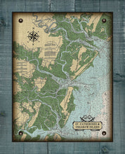 Load image into Gallery viewer, St Catherines And Ossabow Island Nautical Chart - On 100% Natural Linen
