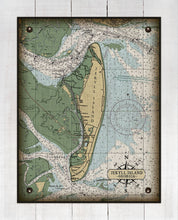 Load image into Gallery viewer, Jekyll Island Nautical Chart - On 100% Natural Linen
