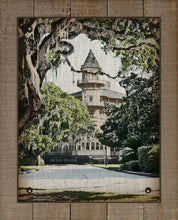 Load image into Gallery viewer, Jekyll Island Club Hotel (vertical) - On 100% Natural Linen
