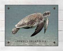 Load image into Gallery viewer, Jekyll Island Sea Turtle - On 100% Natural Linen
