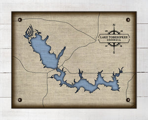 Lake Tobesofkee Georgia - On 100% Natural Linen