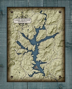 Lake Burton Georgia - Board Mounted Canvas Print