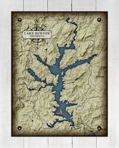 Lake Burton Georgia - Board Mounted Canvas Print