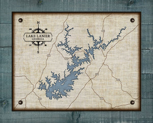 Lake Lanier - On 100% Natural Linen