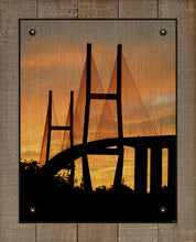 Load image into Gallery viewer, Sydney Lanier Bridge - On 100% Natural Linen

