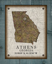 Load image into Gallery viewer, Athens Georgia Vintage Design On 100% Natural Linen
