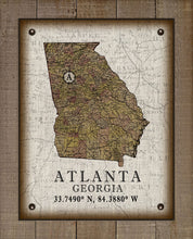 Load image into Gallery viewer, Atlanta Georgia Vintage Design On 100% Natural Linen

