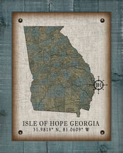 Load image into Gallery viewer, Isle Of Hope Georgia Vintage Design On 100% Natural Linen

