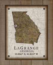 Load image into Gallery viewer, Lagrange Georgia Vintage Design (2) On 100% Natural Linen
