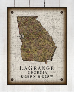 Lagrange Georgia Vintage Design (2) On 100% Natural Linen