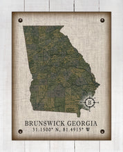 Load image into Gallery viewer, Brunswick Georgia Vintage Design On 100% Natural Linen
