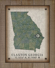 Load image into Gallery viewer, Claxton Georgia Vintage Design On 100% Natural Linen
