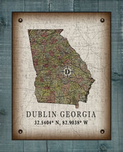Load image into Gallery viewer, Dublin Georgia Vintage Design On 100% Natural Linen
