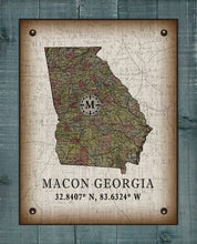 Load image into Gallery viewer, Macon Georgia Vintage Design On 100% Natural Linen

