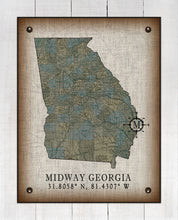 Load image into Gallery viewer, Midway Georgia Vintage Design On 100% Natural Linen
