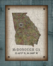 Load image into Gallery viewer, McDonough Georgia Vintage Design On 100% Natural Linen
