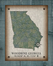 Load image into Gallery viewer, Woodbine Georgia Vintage Design On 100% Natural Linen
