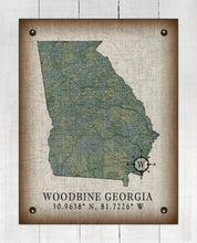 Load image into Gallery viewer, Woodbine Georgia Vintage Design On 100% Natural Linen

