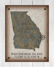 Load image into Gallery viewer, Whitemarsh Island Georgia Vintage Design On 100% Natural Linen
