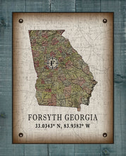 Load image into Gallery viewer, Forsyth Georgia Vintage Design On 100% Natural Linen
