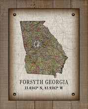 Load image into Gallery viewer, Forsyth Georgia Vintage Design On 100% Natural Linen
