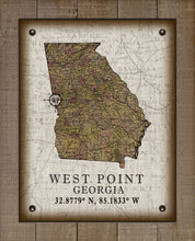 Load image into Gallery viewer, West Point Georgia Vintage Design On 100% Natural Linen
