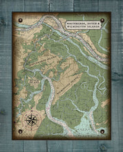 Load image into Gallery viewer, Wilmington, Whitemarsh And Dutch Island Nautical Chart - On 100% Natural Linen

