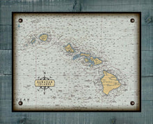 Load image into Gallery viewer, Hawaii Nautical Chart On 100% Natural Linen
