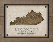 Load image into Gallery viewer, Lexington Kentucky Vintage Design - On 100% Natural Linen
