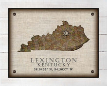Load image into Gallery viewer, Lexington Kentucky Vintage Design - On 100% Natural Linen
