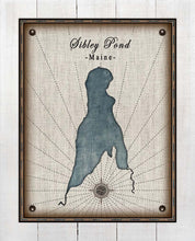Load image into Gallery viewer, Sibley Pond Maine - On 100% Natural Linen
