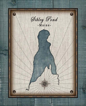 Load image into Gallery viewer, Sibley Pond Maine - On 100% Natural Linen
