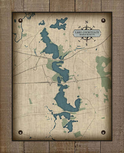 Lake Cochituate Massachusetts - Board Mounted Canvas Print