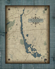 Load image into Gallery viewer, Lake Quinsigamond Massachusetts - On 100% Natural Linen
