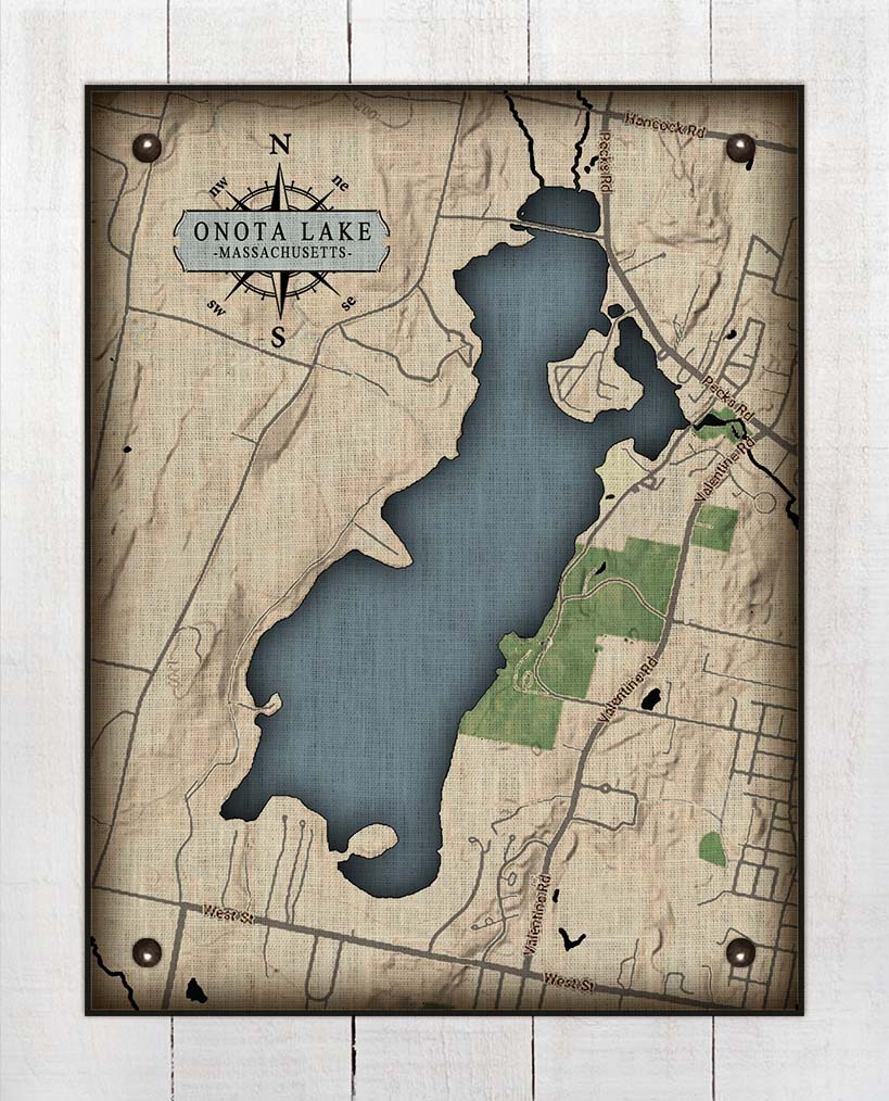 Onata Lake Massachusetts - Board Mounted Canvas Print