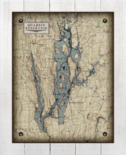 Load image into Gallery viewer, Quabbin Reservoir Massachusetts - On 100% Natural Linen
