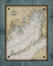 Load image into Gallery viewer, Buzzards Bay Massachusettes Nautical Chart - On 100% Natural Linen
