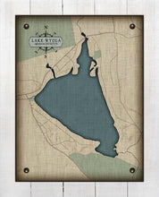 Load image into Gallery viewer, Lake Wyola Massachusetts - Board Mounted Canvas Print
