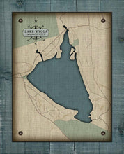Load image into Gallery viewer, Lake Wyola Massachusetts - Board Mounted Canvas Print
