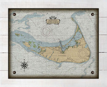 Load image into Gallery viewer, Nantuckett Massachusetts Nautical Chart On 100% Natural Linen
