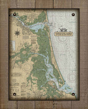 Load image into Gallery viewer, Newburyport Harbor &amp; Plum Island Massachusetts Nautical Chart On 100% Natural Linen
