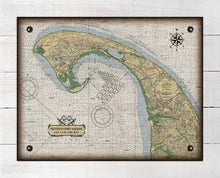 Load image into Gallery viewer, Provincetown Massachusetts Nautical Chart On 100% Natural Linen
