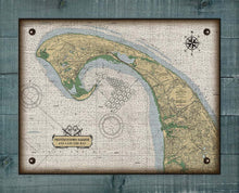 Load image into Gallery viewer, Provincetown Massachusetts Nautical Chart On 100% Natural Linen

