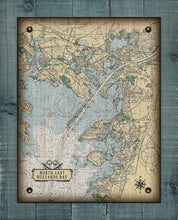 Load image into Gallery viewer, Upper Buzzard Bay Massachusettes Nautical Chart On 100% Natural Linen
