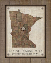 Load image into Gallery viewer, -Any State &amp; Town In The U.S.A. - Board Mounted Canvas Print
