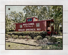 Load image into Gallery viewer, Ocean Springs Welcome Caboose - On 100% Natural Linen
