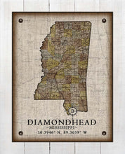 Load image into Gallery viewer, Diamondhead Mississippi Vintage Design - On 100% Natural Linen
