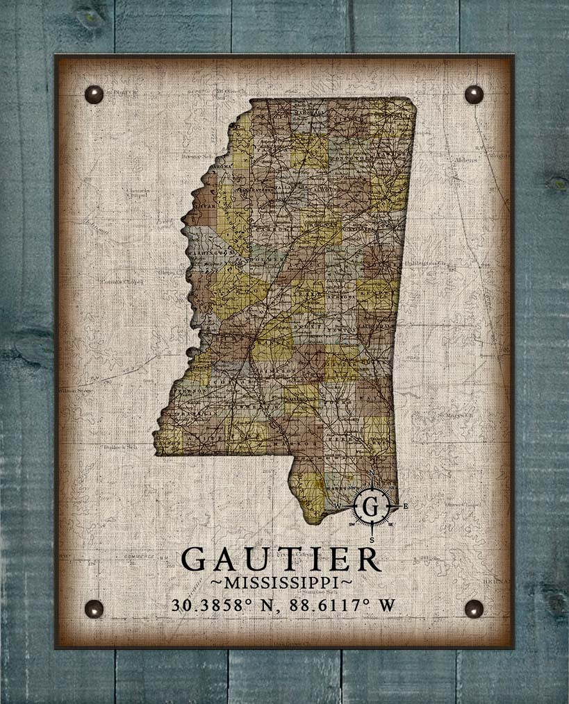 Gautier Mississippi Vintage Design - On 100% Natural Linen